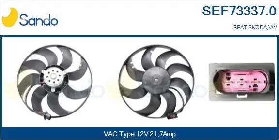 Fan, engine cooling (SEF73337.0)
