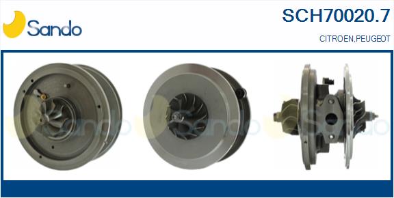 Core assembly, turbocharger (SCH70020.7)