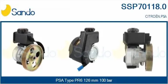 Hydraulic Pump, steering (SSP70118.0)