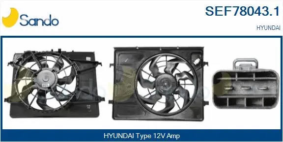 Electric Motor, radiator fan (SEF78043.1)