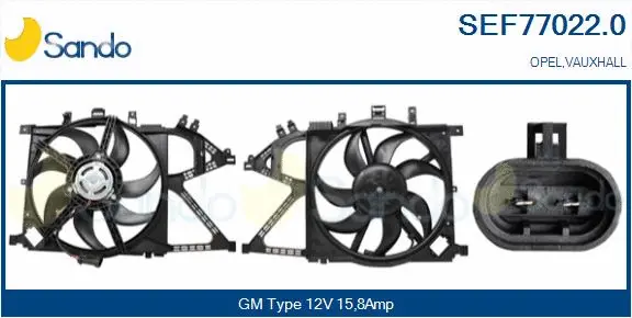 Electric Motor, radiator fan (SEF77022.0)