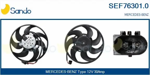 Fan, engine cooling (SEF76301.0)