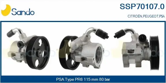 Hydraulic Pump, steering (SSP70107.0)
