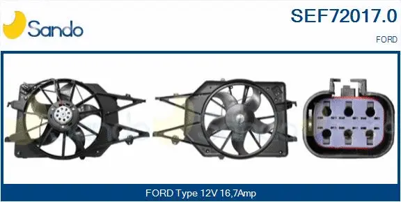 Electric Motor, radiator fan (SEF72017.0)