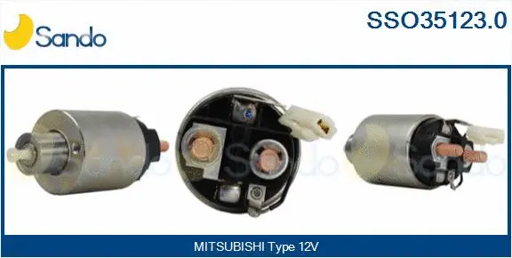 Solenoid Switch, starter (SSO35123.0)