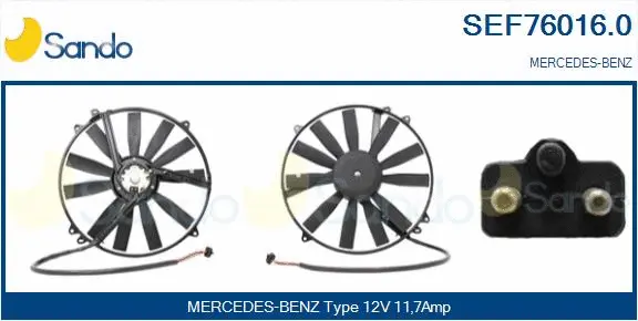 Electric Motor, radiator fan (SEF76016.0)