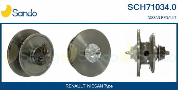 Core assembly, turbocharger (SCH71034.0)