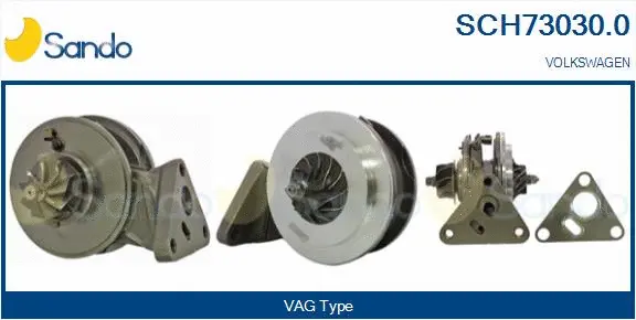 Core assembly, turbocharger (SCH73030.0)