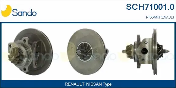 Core assembly, turbocharger (SCH71001.0)