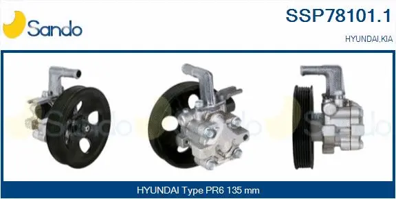 Hydraulic Pump, steering (SSP78101.1)