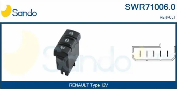 Switch, window regulator (SWR71006.0)