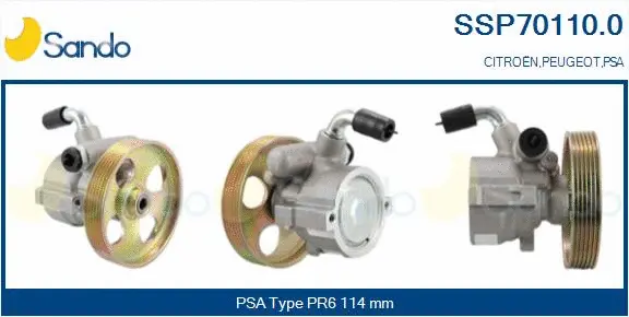 Hydraulic Pump, steering (SSP70110.0)