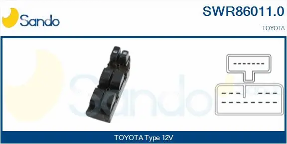 Switch, window regulator (SWR86011.0)