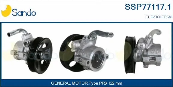 Hydraulic Pump, steering (SSP77117.1)