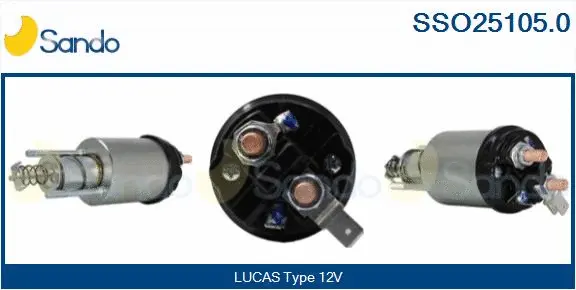 Solenoid Switch, starter (SSO25105.0)