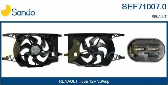 Electric Motor, radiator fan (SEF71007.0)