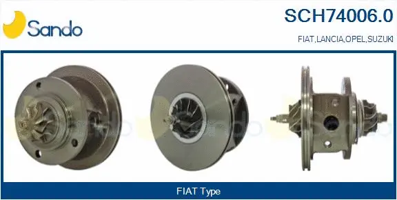 Core assembly, turbocharger (SCH74006.0)
