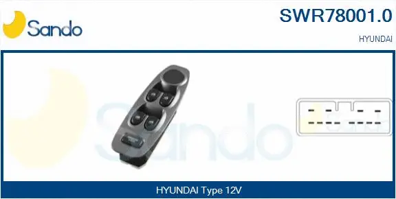 Switch, window regulator (SWR78001.0)