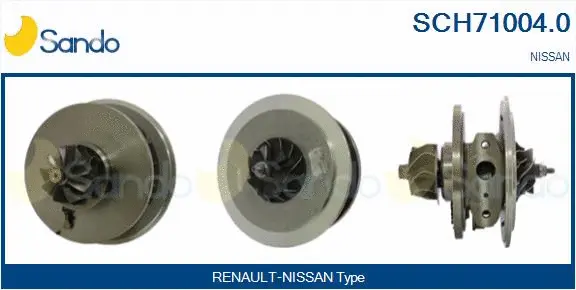 Core assembly, turbocharger (SCH71004.0)