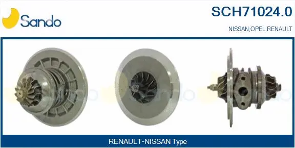 Core assembly, turbocharger (SCH71024.0)