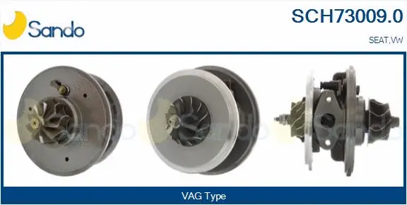 Core assembly, turbocharger (SCH73009.0)