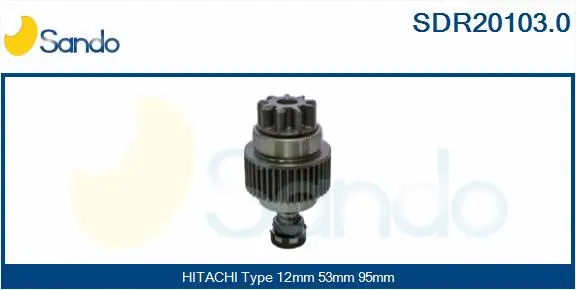 Pinion, starter (SDR20103.0)