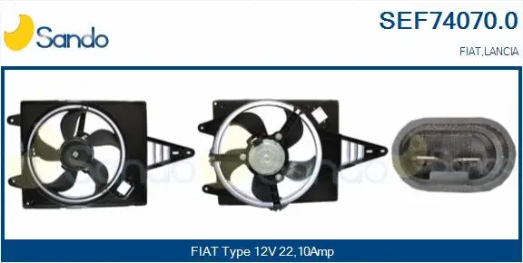 Electric Motor, radiator fan (SEF74070.0)