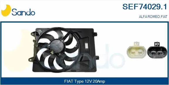 Electric Motor, radiator fan (SEF74029.1)