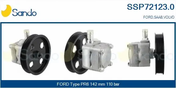 Hydraulic Pump, steering (SSP72123.0)