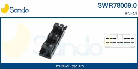 Switch, window regulator (SWR78009.0)