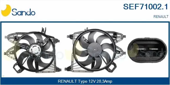 Electric Motor, radiator fan (SEF71002.1)