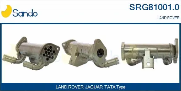 Cooler, exhaust gas recirculation (SRG81001.0)