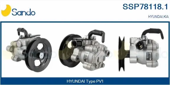 Hydraulic Pump, steering (SSP78118.1)