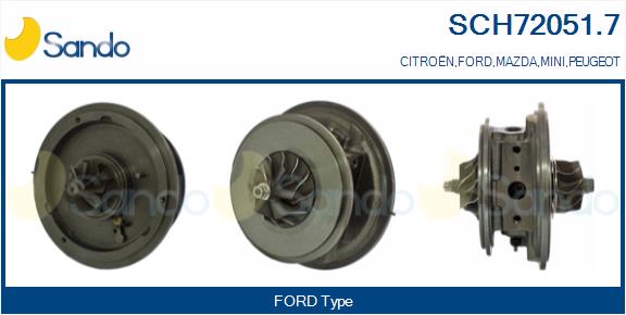 Core assembly, turbocharger (SCH72051.7)