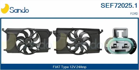 Electric Motor, radiator fan (SEF72025.1)