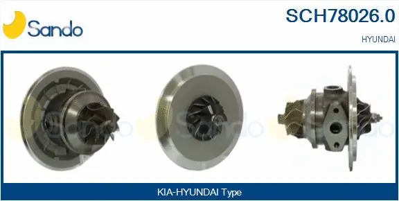 Core assembly, turbocharger (SCH78026.0)