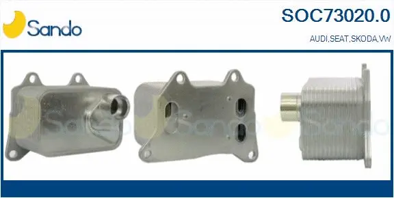 Oil Cooler, engine oil (SOC73020.0)