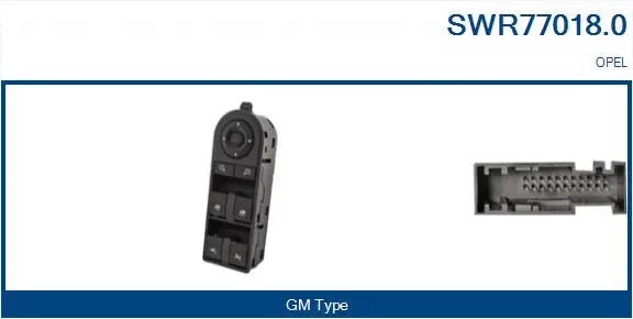 Switch, window regulator (SWR77018.0)
