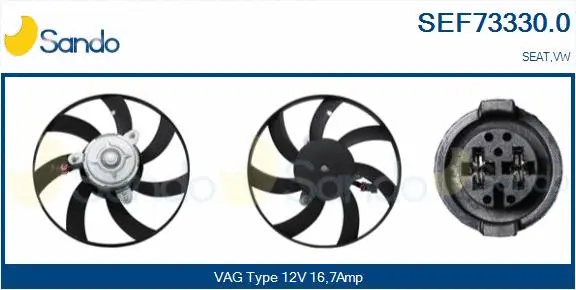 Fan, engine cooling (SEF73330.0)
