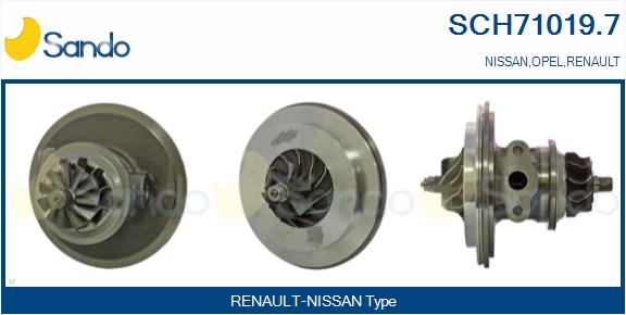 Core assembly, turbocharger (SCH71019.7)