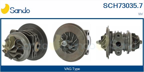 Core assembly, turbocharger (SCH73035.7)