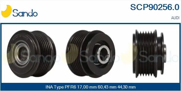 Belt Pulley, alternator (SCP90256.0)