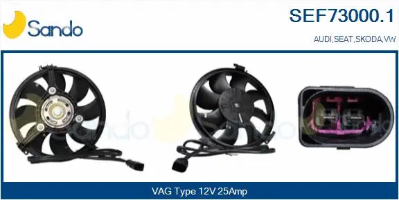 Electric Motor, radiator fan (SEF73000.1)