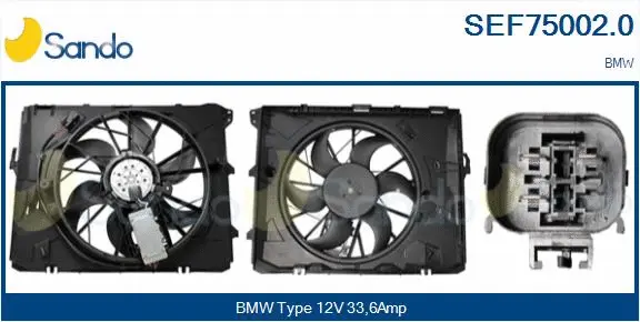 Electric Motor, radiator fan (SEF75002.0)