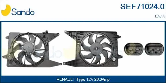 Electric Motor, radiator fan (SEF71024.0)
