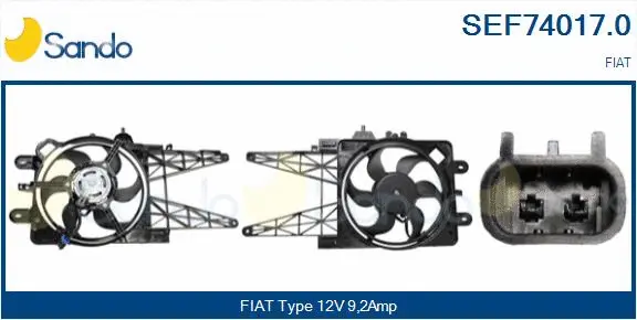 Electric Motor, radiator fan (SEF74017.0)