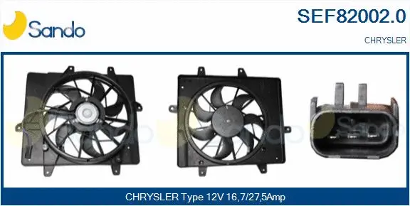 Electric Motor, radiator fan (SEF82002.0)