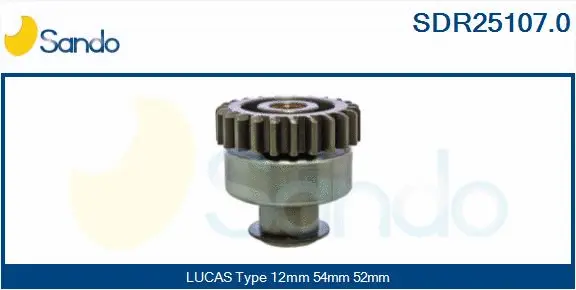 Pinion, starter (SDR25107.0)