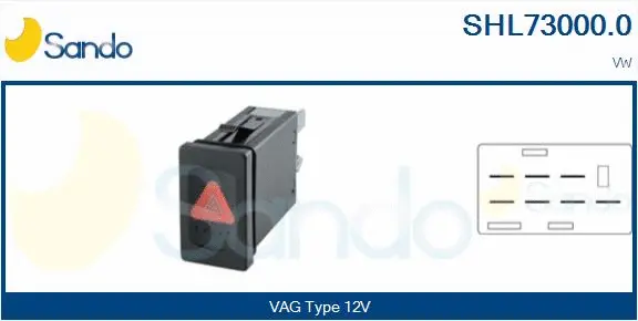Hazard Warning Light Switch (SHL73000.0)