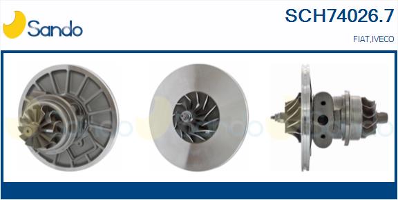 Core assembly, turbocharger (SCH74026.7)